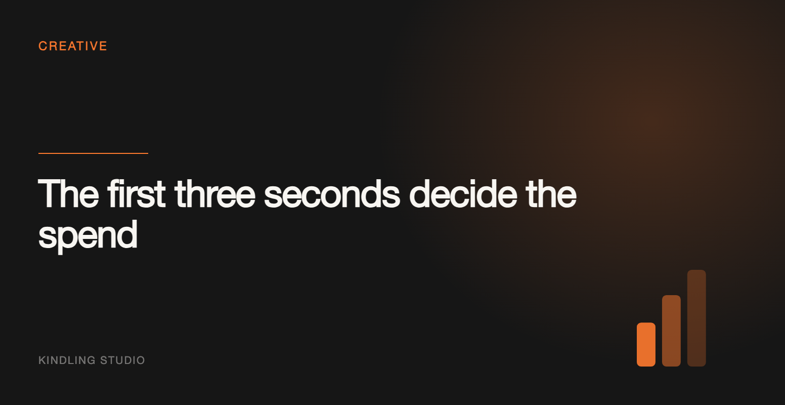 The First Three Seconds Decide the Spend