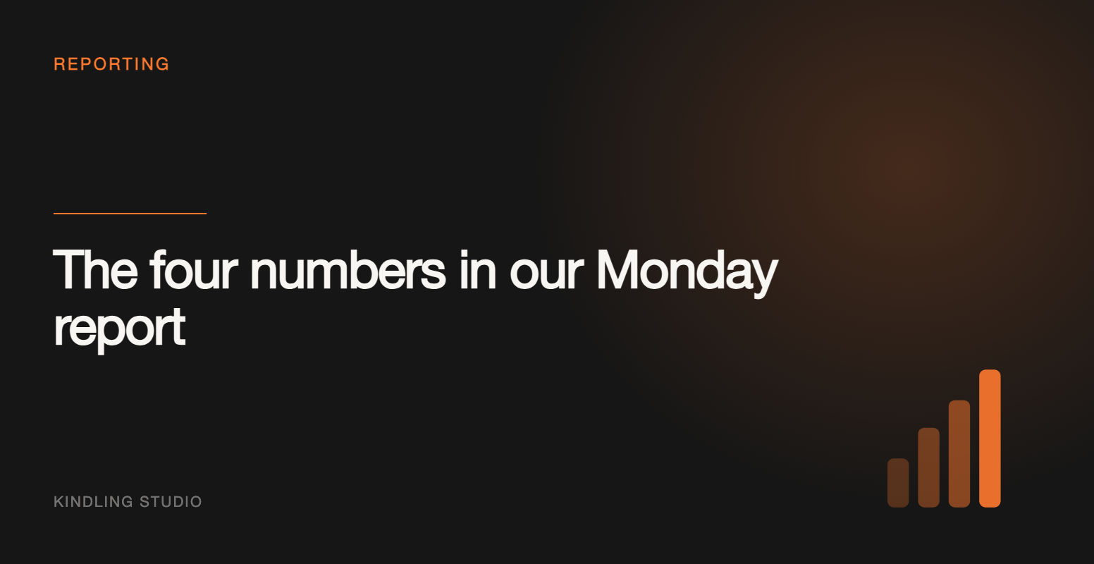 The Four Numbers in Our Monday Report